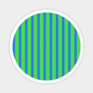 Achilles | Green and Blue Stripes Pattern Magnet